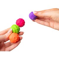 4PK Magnetic Sensory Spheres - Soft Textured Balls 3.2cm Diameter