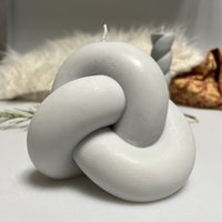 Click to view product details and reviews for Decorative Grey Knot Soy Wax Vegan Candle. Click to view product details and reviews for Decorative Grey Knot Soy Wax Vegan Candle.