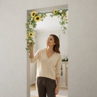 Display Bar Tension Rod for Doorways and Small Windows Adjustable 50cm - 80cm
