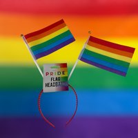 Click to view product details and reviews for Pride Flag Headband. Click to view product details and reviews for Pride Flag Headband.