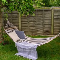 Click to view product details and reviews for Navy Stripe Brazilian Garden Hammock. Click to view product details and reviews for Navy Stripe Brazilian Garden Hammock.