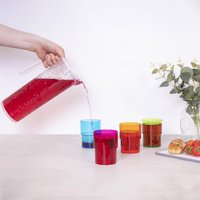 Click to view product details and reviews for Jug And Four Stacking Coloured Tumblers. Click to view product details and reviews for Jug And Four Stacking Coloured Tumblers.