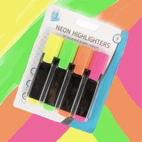 Click to view product details and reviews for Neon Highlighter Pens 4 Pack. Click to view product details and reviews for Neon Highlighter Pens 4 Pack.