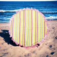 Click to view product details and reviews for Hammam Striped Roundie Towel Rug 150cm. Click to view product details and reviews for Hammam Striped Roundie Towel Rug 150cm.