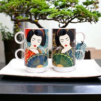 Click to view product details and reviews for Large Geisha Stacking Mugs. Click to view product details and reviews for Large Geisha Stacking Mugs.