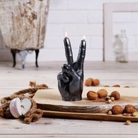 Click to view product details and reviews for Peace Sign Hand Candle. Click to view product details and reviews for Peace Sign Hand Candle.