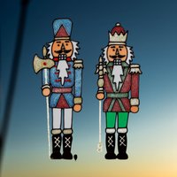 Click to view product details and reviews for Glittery Nutcracker Window Cling Stickers 28cm Tall 2 Pack. Click to view product details and reviews for Glittery Nutcracker Window Cling Stickers 28cm Tall 2 Pack.