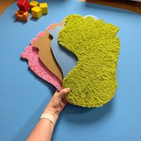 8PK Giant Textured Sensory Stepping Stones – Foam Foot Mats for Kids