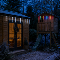 50 LED Dual Colour Multi-Function Smart Icicles - Cool White & Multicolour