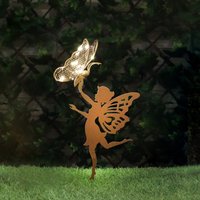 Click to view product details and reviews for Fairy Silhouette With Solar Led Butterfly Garden Stake. Click to view product details and reviews for Fairy Silhouette With Solar Led Butterfly Garden Stake.