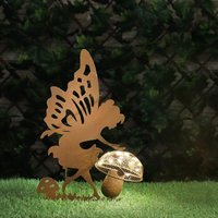 Click to view product details and reviews for Fairy Silhouette With Solar Led Toadstool Garden Stake. Click to view product details and reviews for Fairy Silhouette With Solar Led Toadstool Garden Stake.