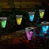Click to view product details and reviews for Solar Silhouette Butterfly Stake Lights 6 Pack. Click to view product details and reviews for Solar Silhouette Butterfly Stake Lights 6 Pack.
