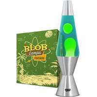 Blob Lamps® Lava Lamp VINTAGE - Silver Base - Green/Blue