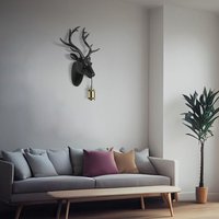 Click to view product details and reviews for Matt Black Plug In Deer Wall Lamp 3123912. Click to view product details and reviews for Matt Black Plug In Deer Wall Lamp 3123912.