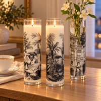 White Tea Glass Jar Candles