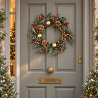 Red Berry Christmas Wreath - 40cm Diameter