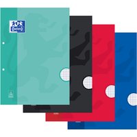 Cursusblok Oxford School A4 lijn 2-gaats 200 pagina's 80gr assorti