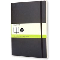 Notitieboek Moleskine XL 190x250mm blanco zwart