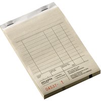 Kassablok Djois Atlanta met kopie (carbon) 142x100mm 50x2vel wit