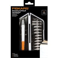 Precisiemes Fiskars Medium Duty set à 12 mesbladen wit
