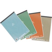 Schrijfblok Aurora A4 lijn 100 vellen 60gr assorti