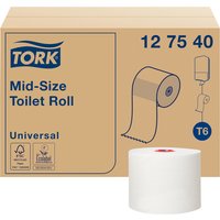 Toiletpapier Tork T6 Universal systeemrol 1-laags 135m wit 127540