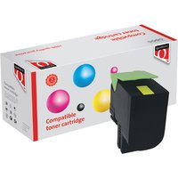 Tonercartridge Quantore alternatief tbv Lexmark 80C2HY0 geel