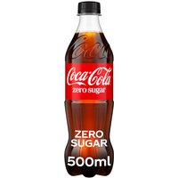 Frisdrank Coca Cola zero petfles 500ml