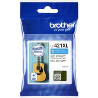Inktcartridge Brother LC-421XLC blauw
