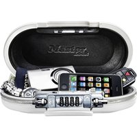 Draagbare kluis MasterLock Safe space met combinatieslot en kabel wit