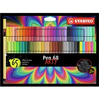 Viltstift STABILO Pen 68 Arty medium assorti set à 65 stuks
