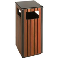 Afvalbak Vepa Bins voor buiten 36 liter zwart/houtlook