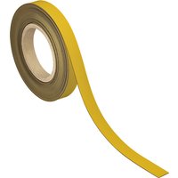 Magneetband MAUL beschrijf- wisbaar 10mx20mmx1mm geel
