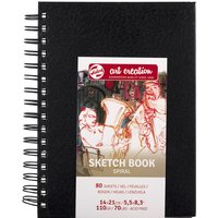 Schetsboek Talens Art Creation 80 vel 110gr 140x210mm spiraal zwart