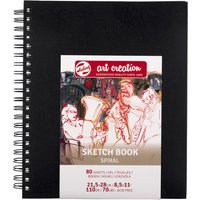 Schetsboek Talens Art Creation 80 vel 110gr 210x280mm spiraal zwart