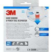 Stofmasker 3M voor schuren 8822 FFP2 met ventiel 5 stuks
