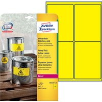 Etiket Avery L6127-20 99.1x139mm geel 80 stuks