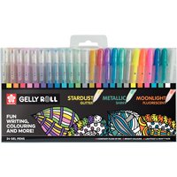 Gelschrijver Sakura Gelly Roll mix set à 24 kleuren