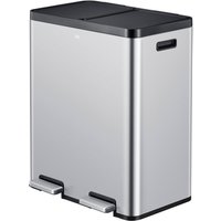 Pedaalemmer EKO Essential Recycler 2x30 liter rvs