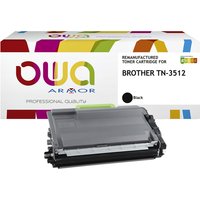 Toner OWA alternatief tbv Brother TN-3512BK zwart