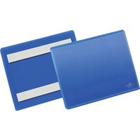 Documenthoes Durable zelfklevend A6 liggend blauw 50 stuks