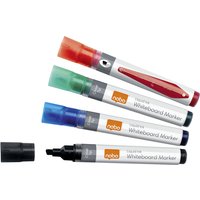 Whiteboardmarker Nobo Liquid ink schuin assorti 4mm 10stuks