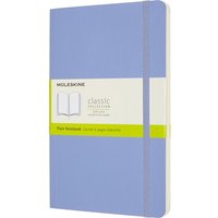 Notitieboek Moleskine large 130x210mm blanco soft cover hydrangea blue