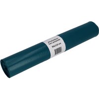 Afvalzak Cleaninq 90x110cm LDPE recycled T60 160L blauw rol à 20 stuks