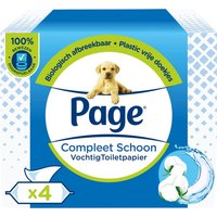 Vochtig toiletpapier Page Compleet Schoon 4 pakken à 38 vel