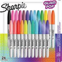 Viltstift Sharpie Glampop fijn assorti blister à 24 stuks