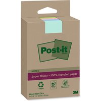 Memoblok 3M Post-it 4645-RSSCOL4 Super Sticky 102x152mm ass. Kleur 4 stuks