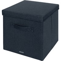 Opbergdoos Leitz gestoffeerd met deksel 330x325x380mm grijs 2 st