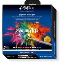 Brushpen Staedtler PigmentArts set à 24 kleuren