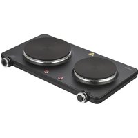 Kookplaat Inventum elektrisch 2 zones zwart